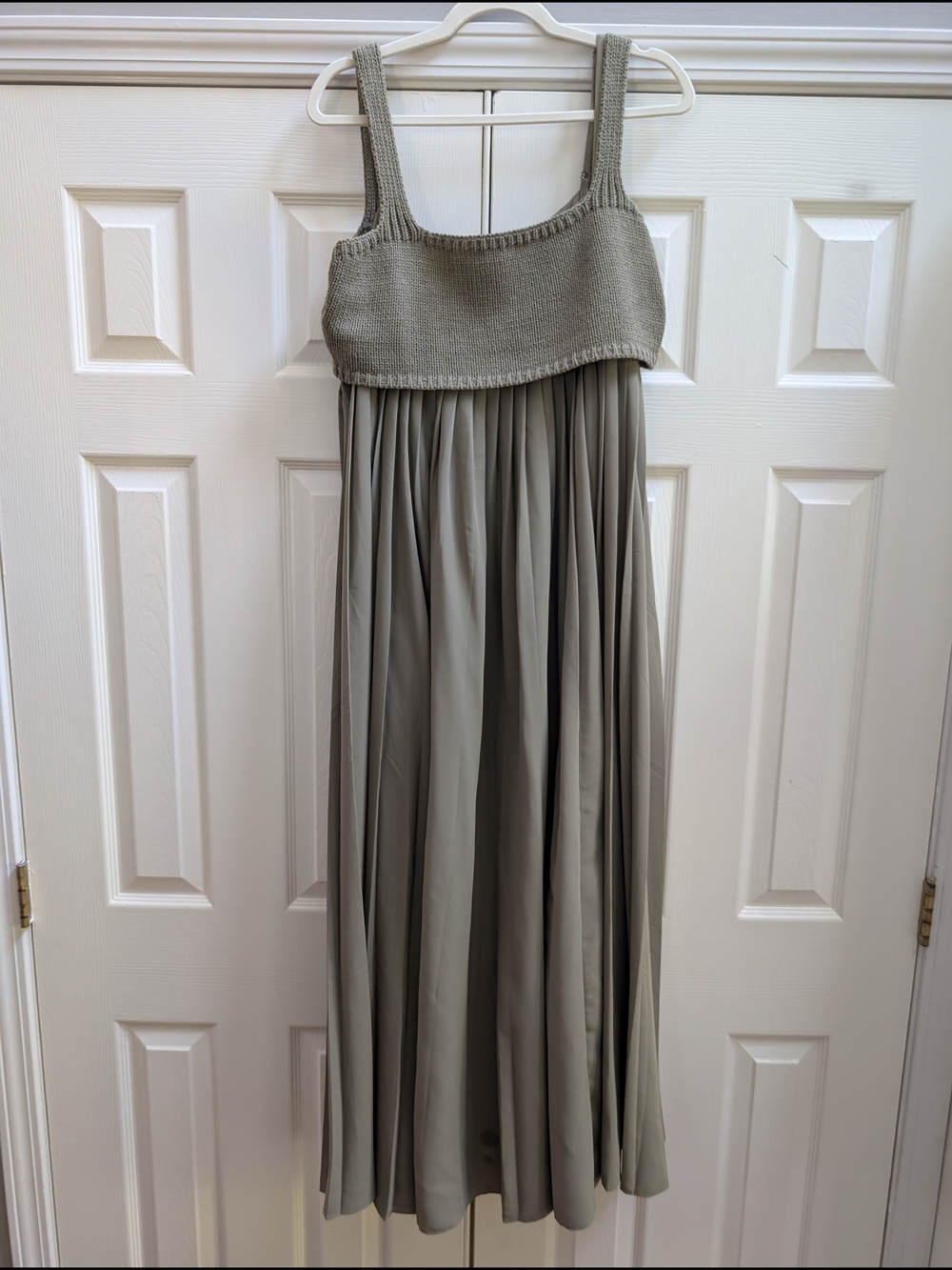 Anthropologie Dresses | Mare Mare Olive Twofer Pleated Dress
